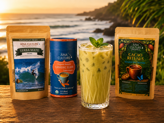 Coco turmeric mate iced late
