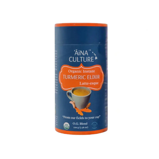 Organic Turmeric Elixir canister 32 servings Aina Culture LLC