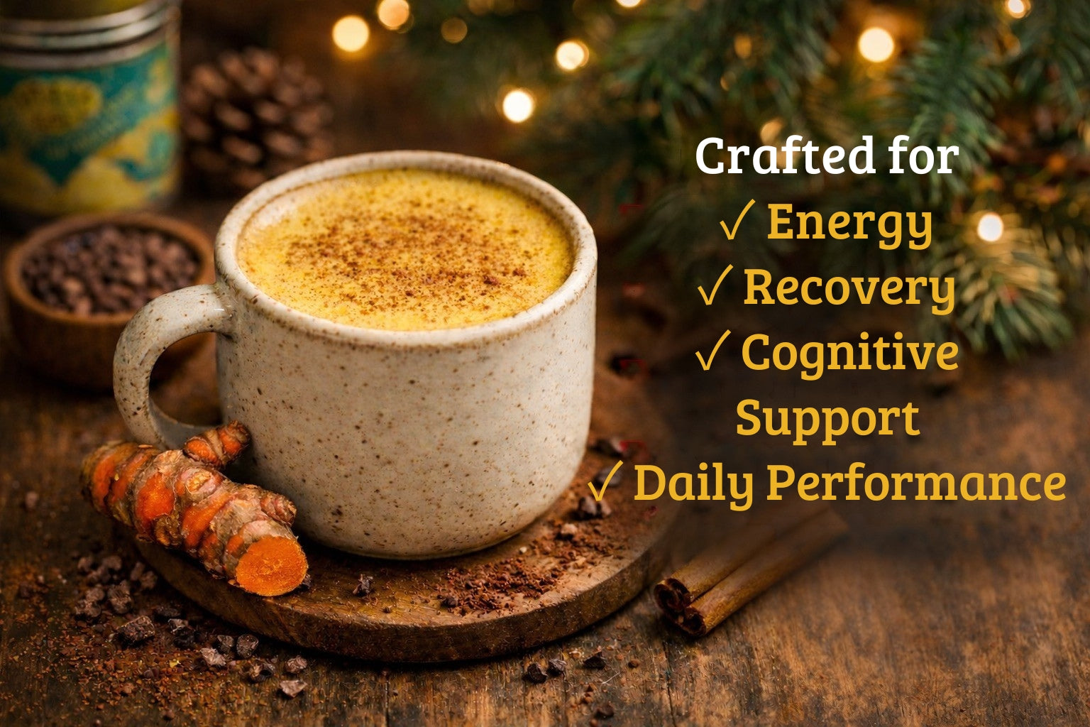 Mug with AiNA CULTURE turmeric elixir